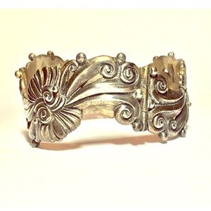 MargotdeTaxco Mexican Silver Bracelet. Marked.